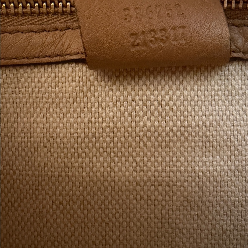 Gucci Tan Leather SoHo Flap Crossbody Bag - Picture 12 of 15